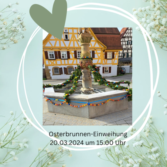 Osterbrunnen – Einweihung