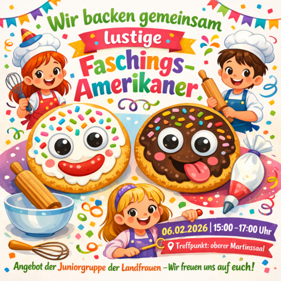 Faschings-Amerikaner backen