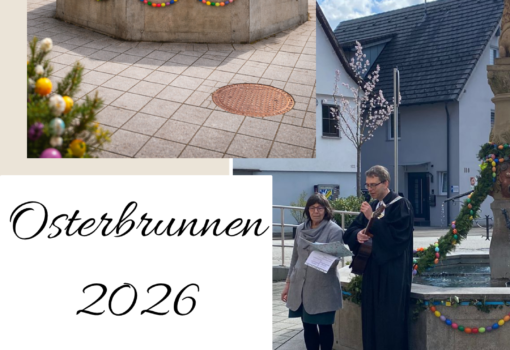 Osterbrunnen in Bittenfeld feierlich eingeweiht